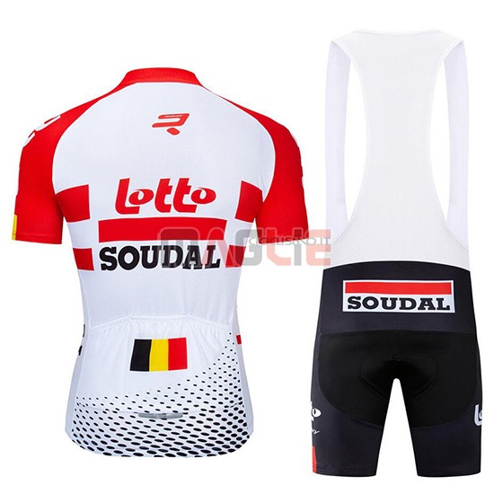 Maglia Lotto Soudal Manica Corta 2019 Rosso Bianco - Clicca l'immagine per chiudere